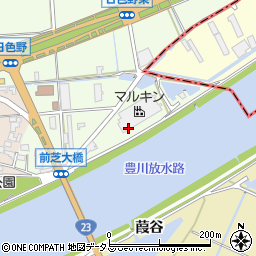 愛知県豊橋市日色野町藤井周辺の地図