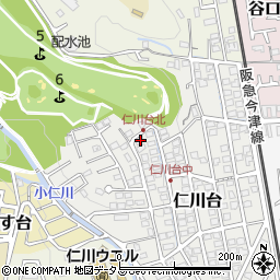 兵庫県宝塚市仁川台173周辺の地図