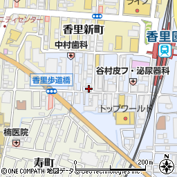 ニパチ香里園店周辺の地図