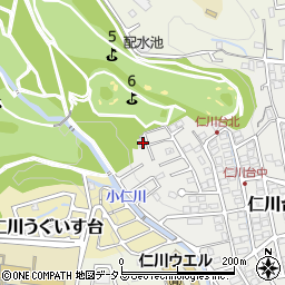 兵庫県宝塚市仁川台657周辺の地図