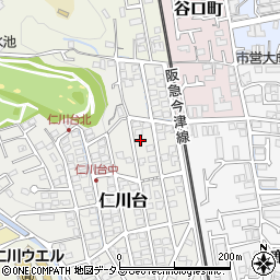 兵庫県宝塚市仁川台240周辺の地図