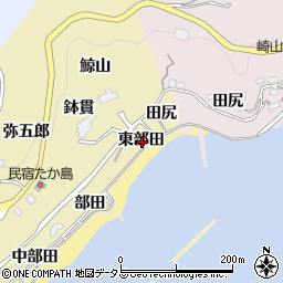 愛知県西尾市吉良町宮崎東部田周辺の地図