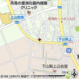 静岡県袋井市上山梨209周辺の地図