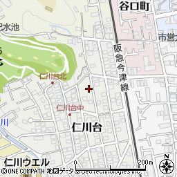 兵庫県宝塚市仁川台229-1周辺の地図