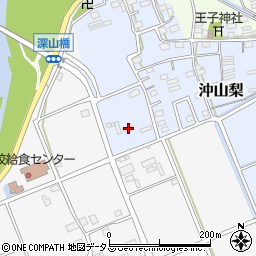 静岡県袋井市沖山梨89周辺の地図