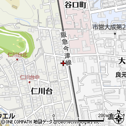 兵庫県宝塚市仁川台282周辺の地図