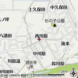 京都府相楽郡精華町菱田西川原16周辺の地図