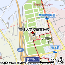 静岡県茶業試験場製茶周辺の地図