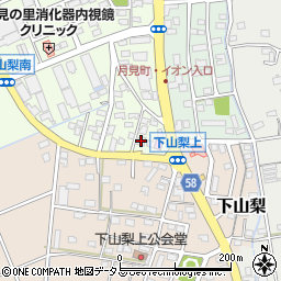 静岡県袋井市上山梨228周辺の地図