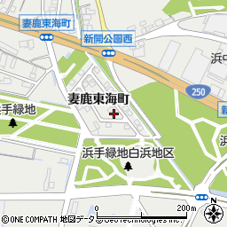 兵庫県姫路市飾磨区妻鹿東海町112周辺の地図