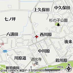 京都府相楽郡精華町菱田西川原7周辺の地図