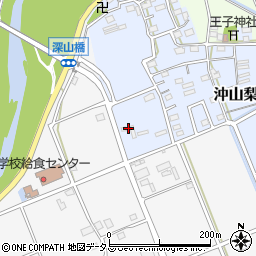 静岡県袋井市沖山梨91周辺の地図
