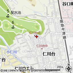 兵庫県宝塚市仁川台191周辺の地図