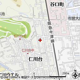 兵庫県宝塚市仁川台239周辺の地図