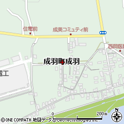 岡山県高梁市成羽町成羽周辺の地図