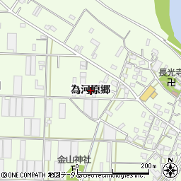 愛知県豊橋市大村町為河原郷周辺の地図