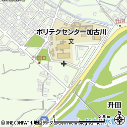 兵庫県加古川市東神吉町升田460-1周辺の地図