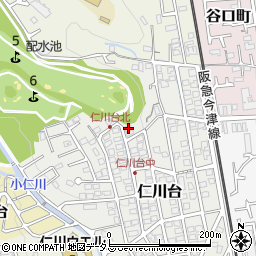 兵庫県宝塚市仁川台192周辺の地図