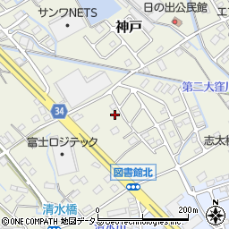 静岡県榛原郡吉田町神戸395周辺の地図