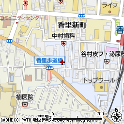 雀のお宿・香里園店周辺の地図