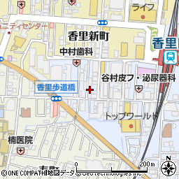 海鮮居酒屋 魚屋 海老蔵 香里園店周辺の地図