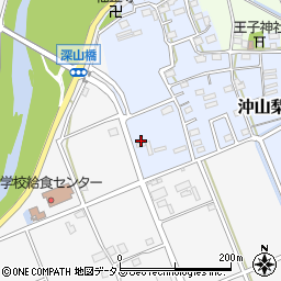 静岡県袋井市沖山梨90周辺の地図