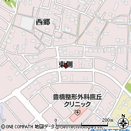 愛知県豊橋市牛川町東側周辺の地図
