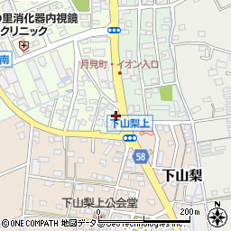 静岡県袋井市上山梨230周辺の地図