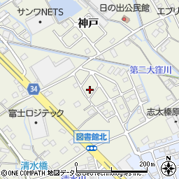 静岡県榛原郡吉田町神戸378-13周辺の地図
