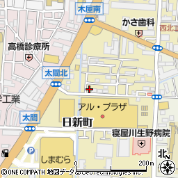 大阪府寝屋川市日新町10周辺の地図