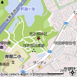 吉志部神社周辺の地図