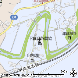 下倉沢茶農協周辺の地図
