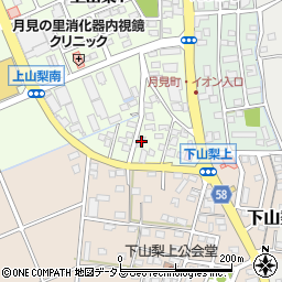 静岡県袋井市上山梨224周辺の地図