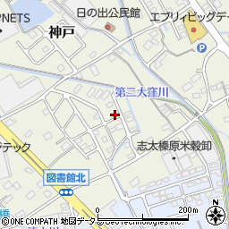 静岡県榛原郡吉田町神戸358周辺の地図
