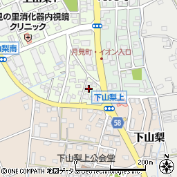 静岡県袋井市上山梨231周辺の地図