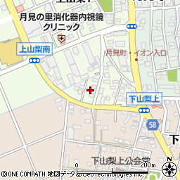 静岡県袋井市上山梨211周辺の地図