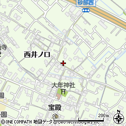 兵庫県加古川市東神吉町西井ノ口168周辺の地図