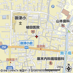 兵庫県たつの市御津町釜屋周辺の地図