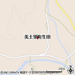 広島県安芸高田市美土里町生田周辺の地図