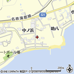 愛知県西尾市東幡豆町中ノ浜96周辺の地図