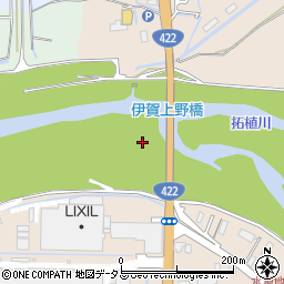 伊賀上野橋周辺の地図