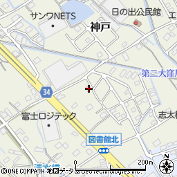 静岡県榛原郡吉田町神戸393周辺の地図