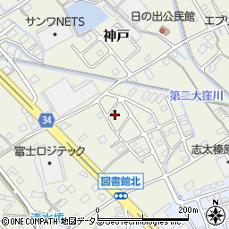 静岡県榛原郡吉田町神戸378-9周辺の地図