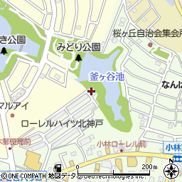 ローレルハイツ北神戸管理事務所周辺の地図
