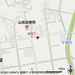 静岡県袋井市春岡1021周辺の地図
