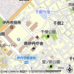 近畿労働金庫伊丹支店周辺の地図