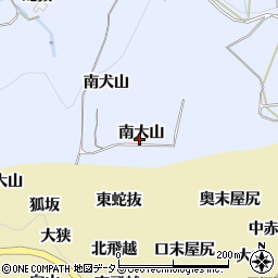 愛知県西尾市吉良町乙川南大山周辺の地図