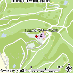 兵庫県神戸市北区山田町周辺の地図