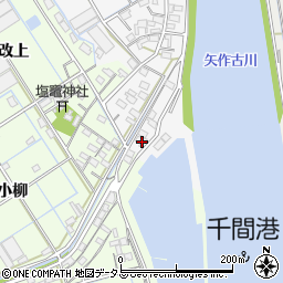 愛知県西尾市一色町松木島下汐田157周辺の地図