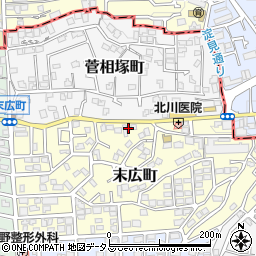 香里園弐番館周辺の地図